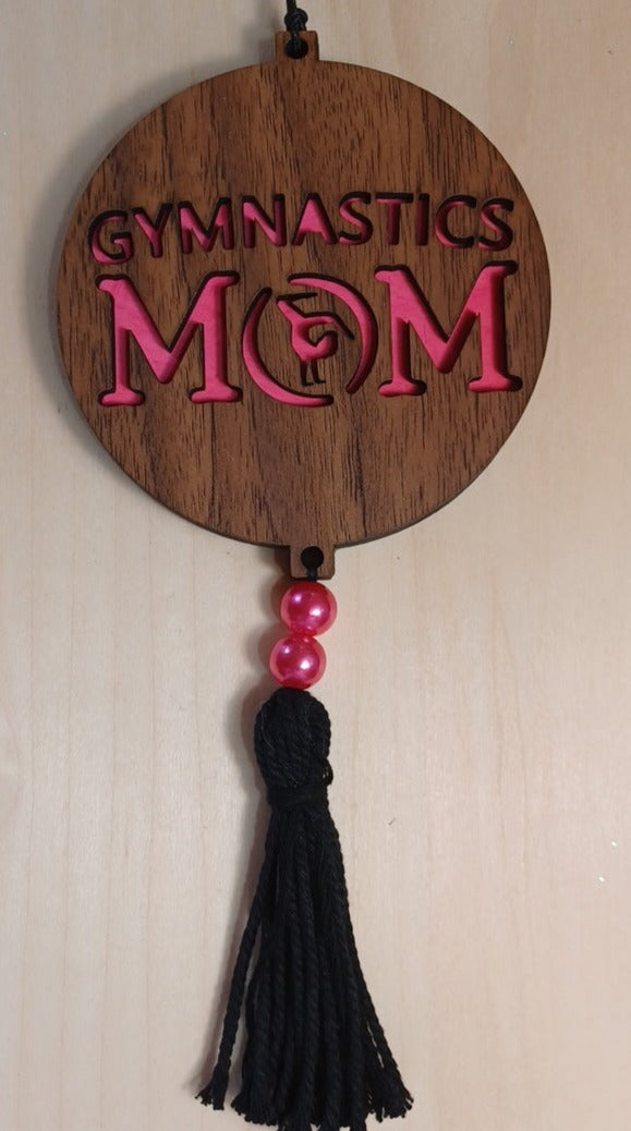 Gymnastics Mom Car Charm