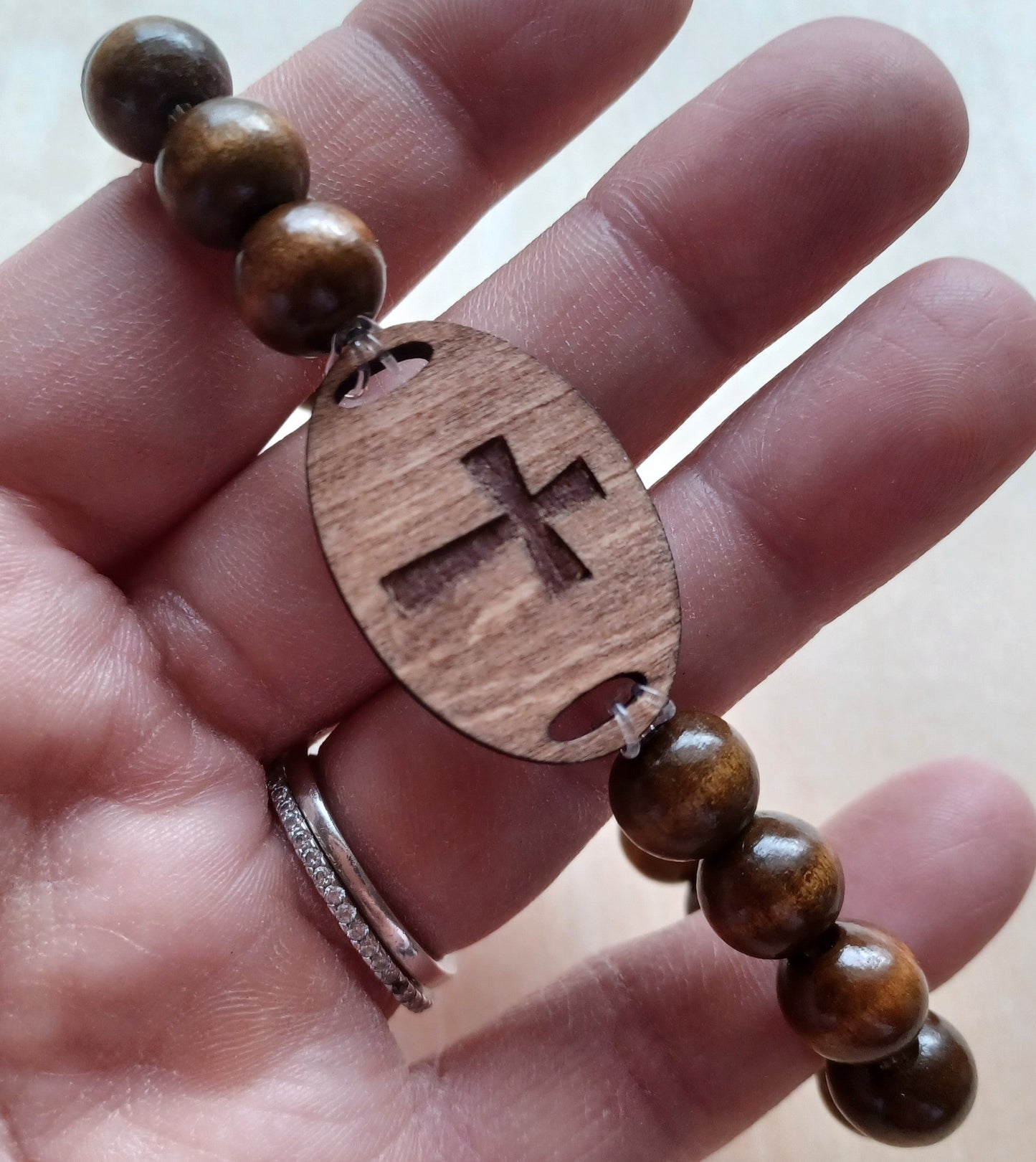 Wooden Cross Bracelet II