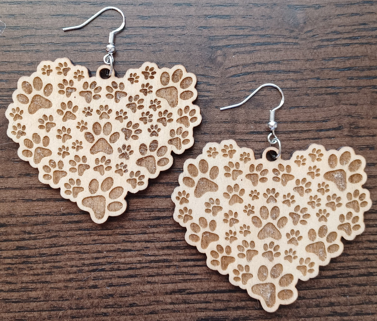 Heart Full of Paw Prints Earrings