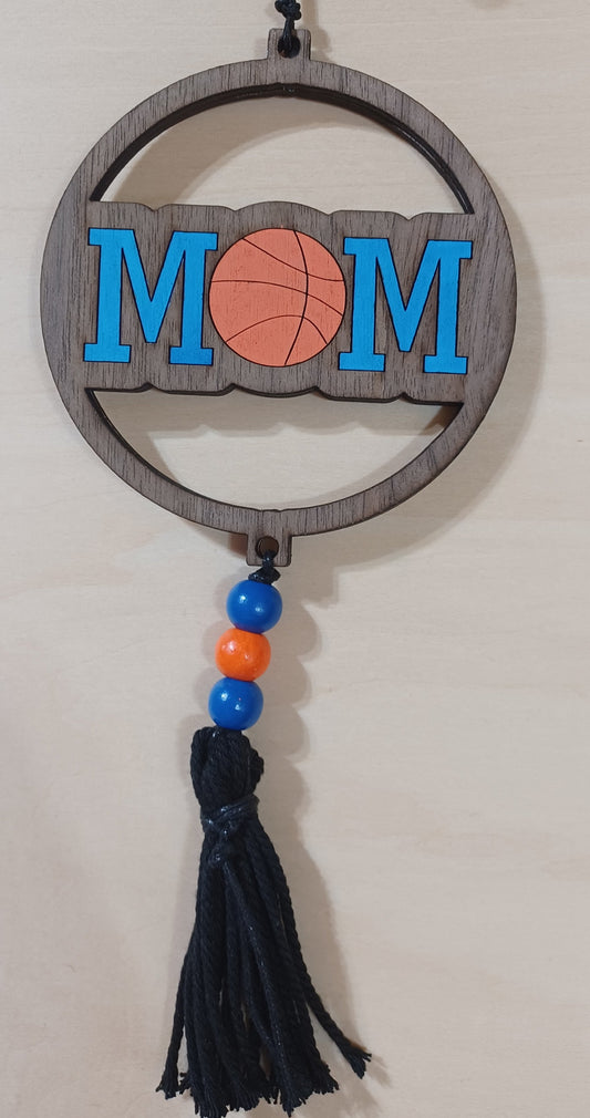 Basketball Mom Car Charm